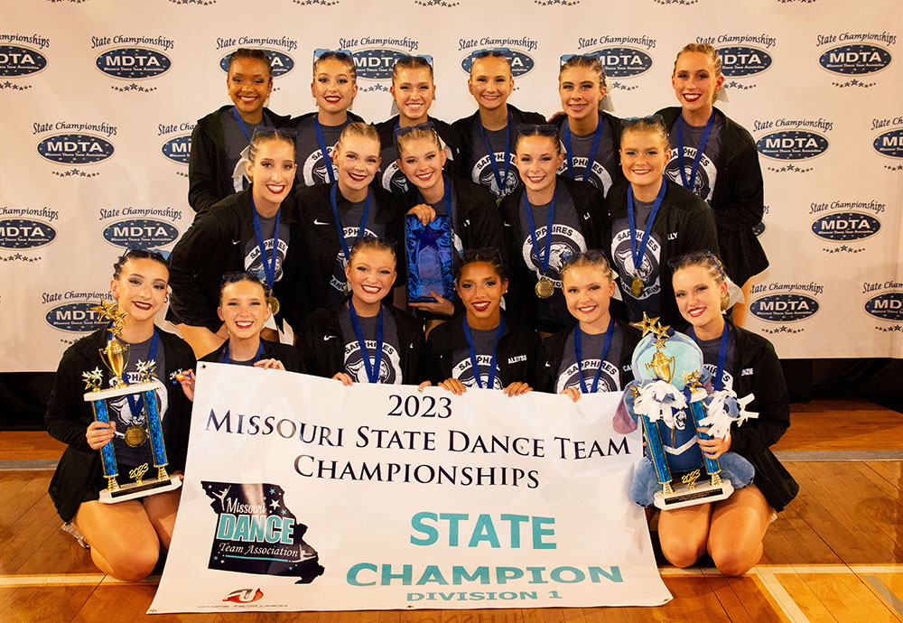 2023 Missouri Dance Team Association Division 1 State Champions