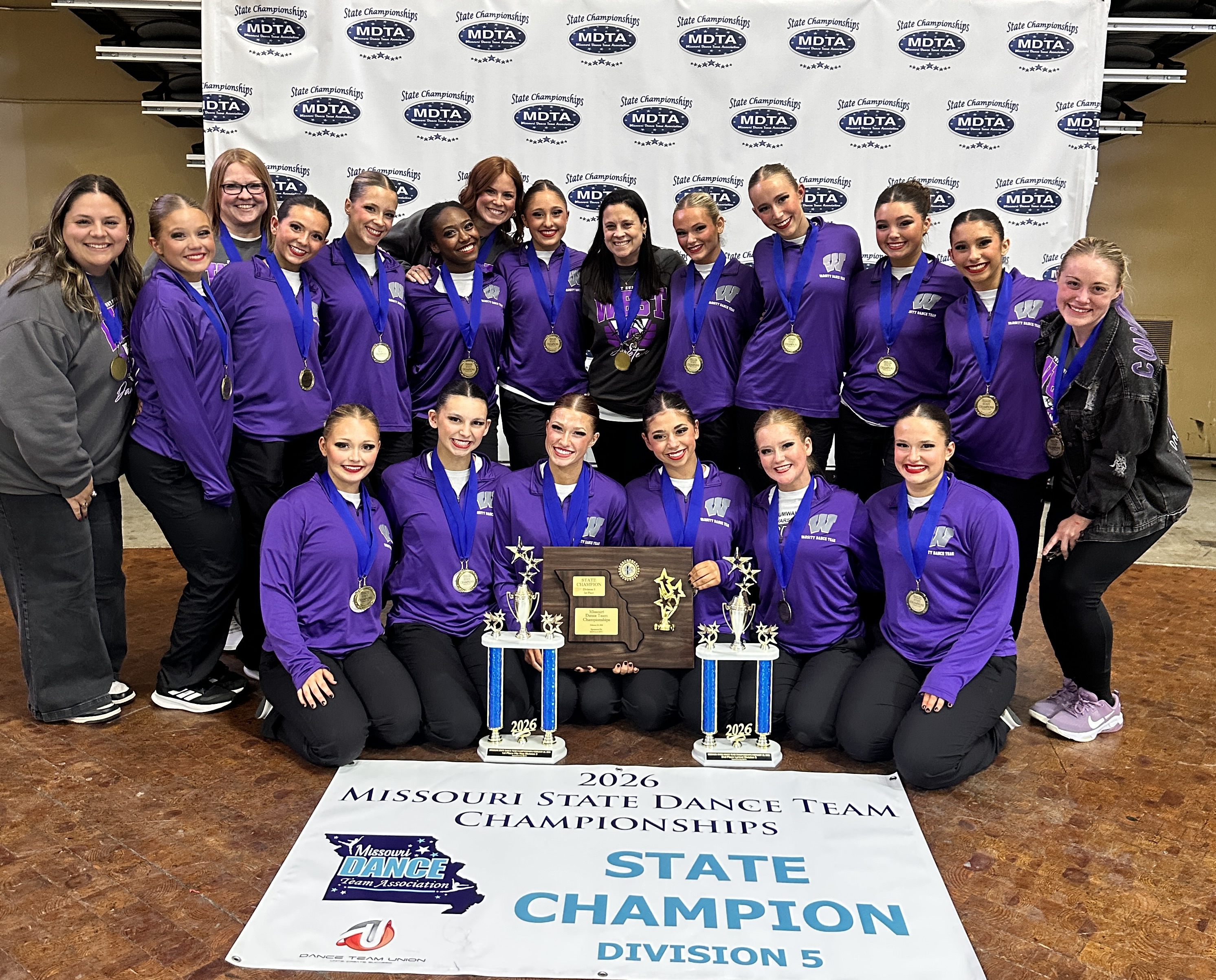 2026 Missouri Dance Team Association Division 5 State Champions